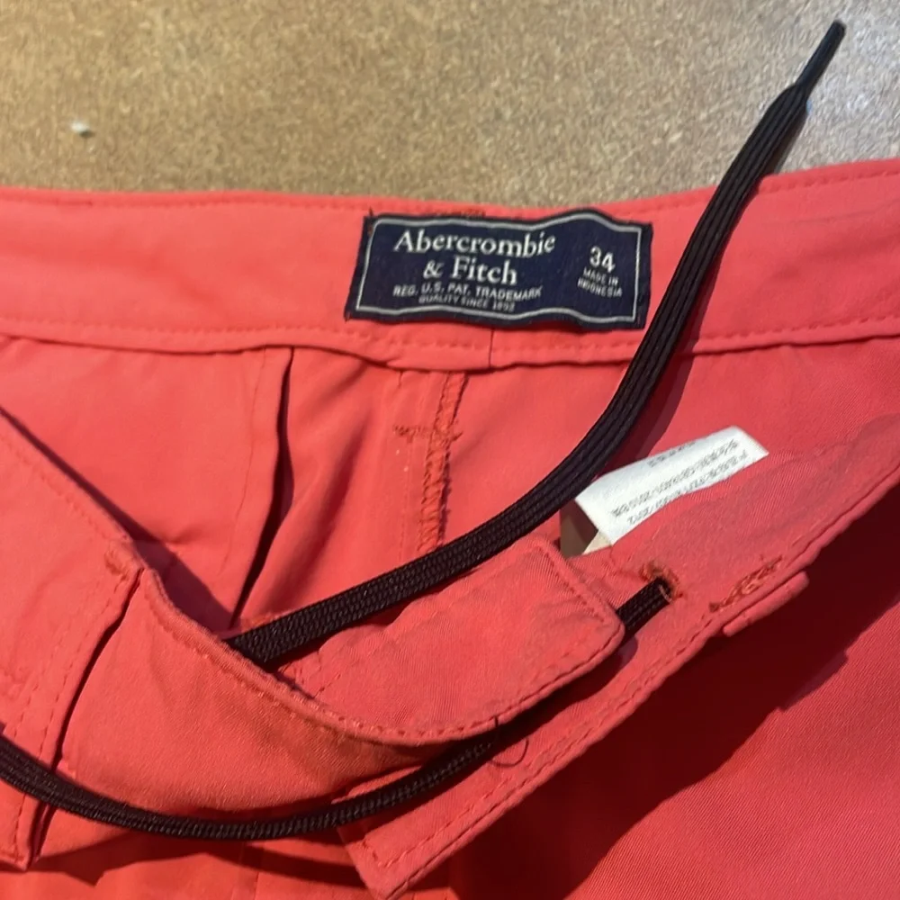 - Abercrombie & Fitch Dri-Fit Casual coral Shorts!  34